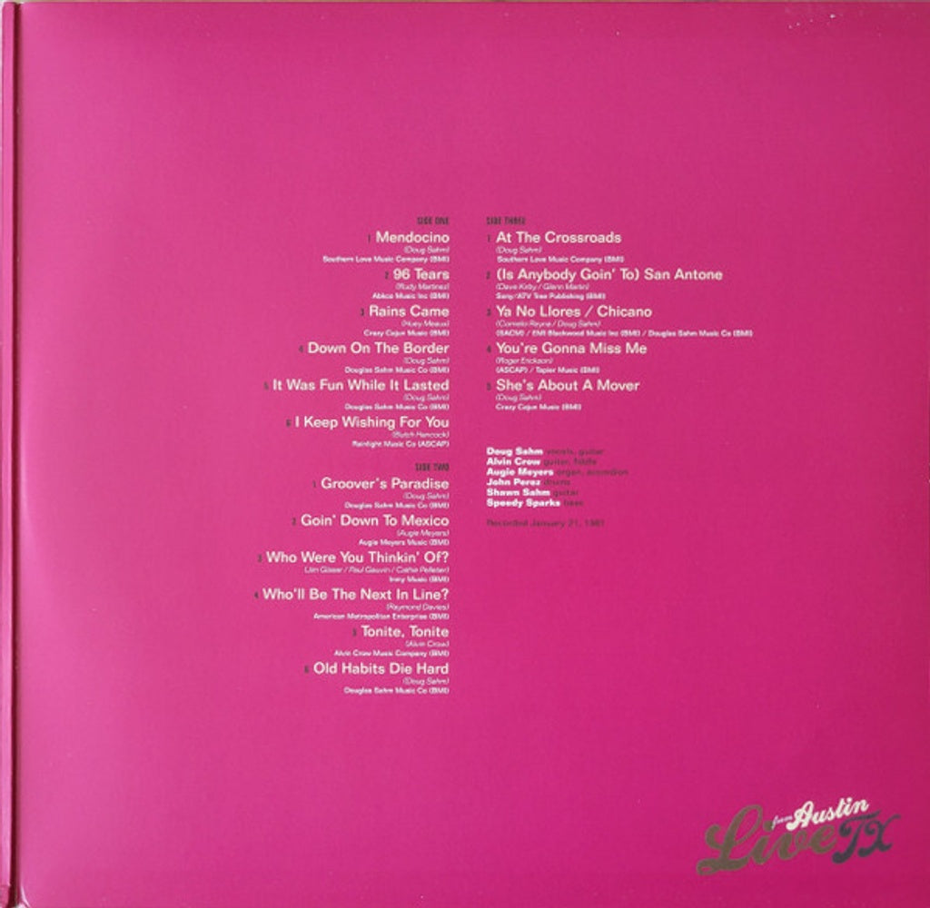 The Sir Douglas Quintet – Live From Austin, TX (2-LP Vinyl)