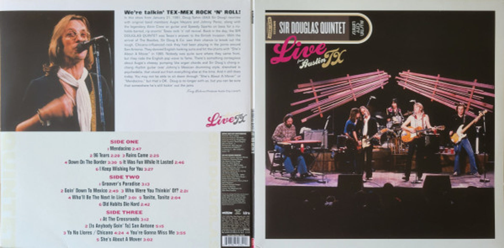 The Sir Douglas Quintet – Live From Austin, TX (2-LP Vinyl)
