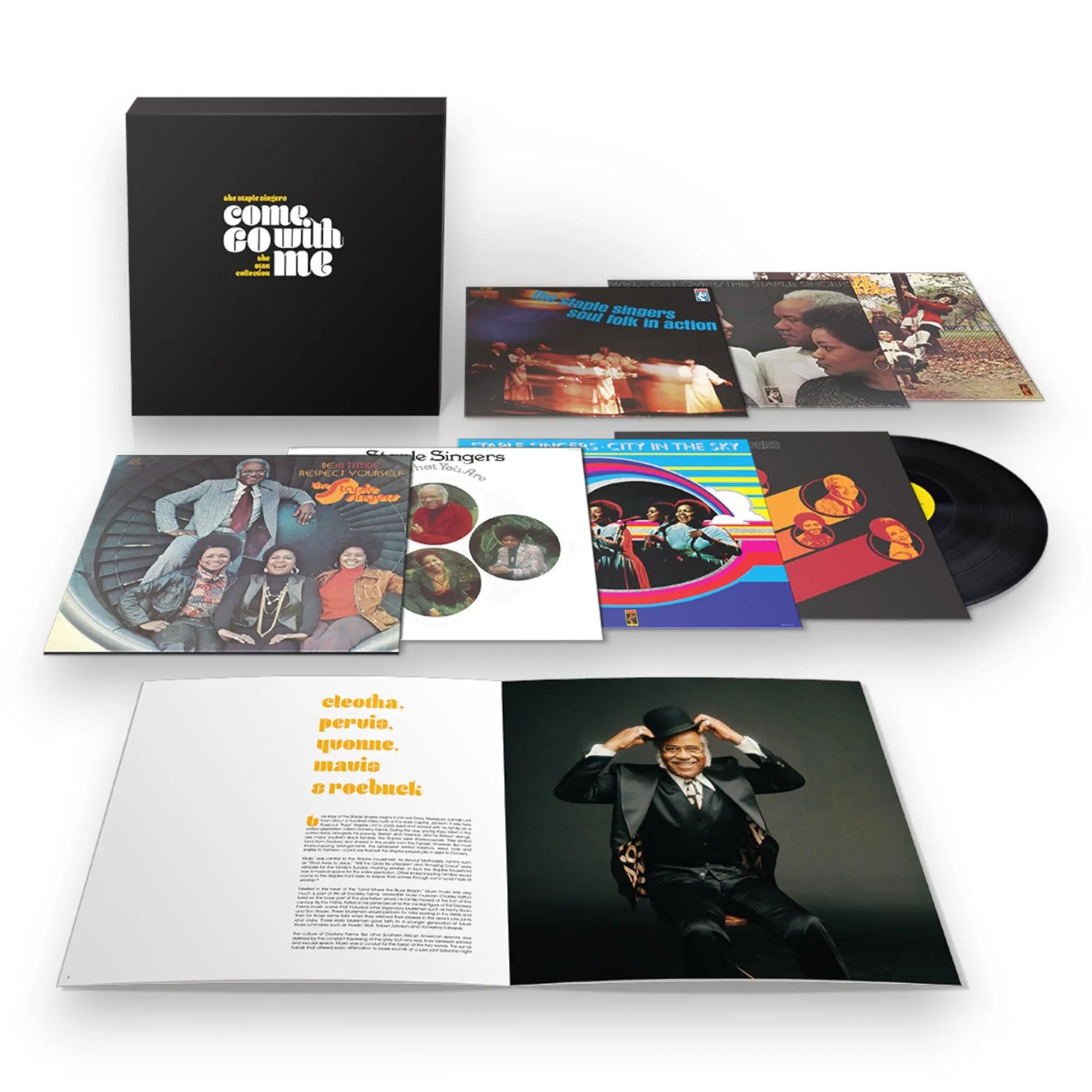 The Staple Singers – Come Go With Me: The Stax Collection (7-LP Vinyl Box Set) - Front