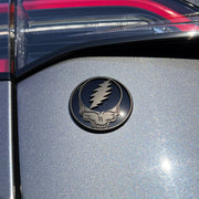 The Stealie 2.0 Badge - Black on Black