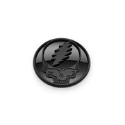 The Stealie 2.0 Badge - Black on Black