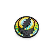 The Stealie 2.0 Badge - Matte Black & Tie Dye