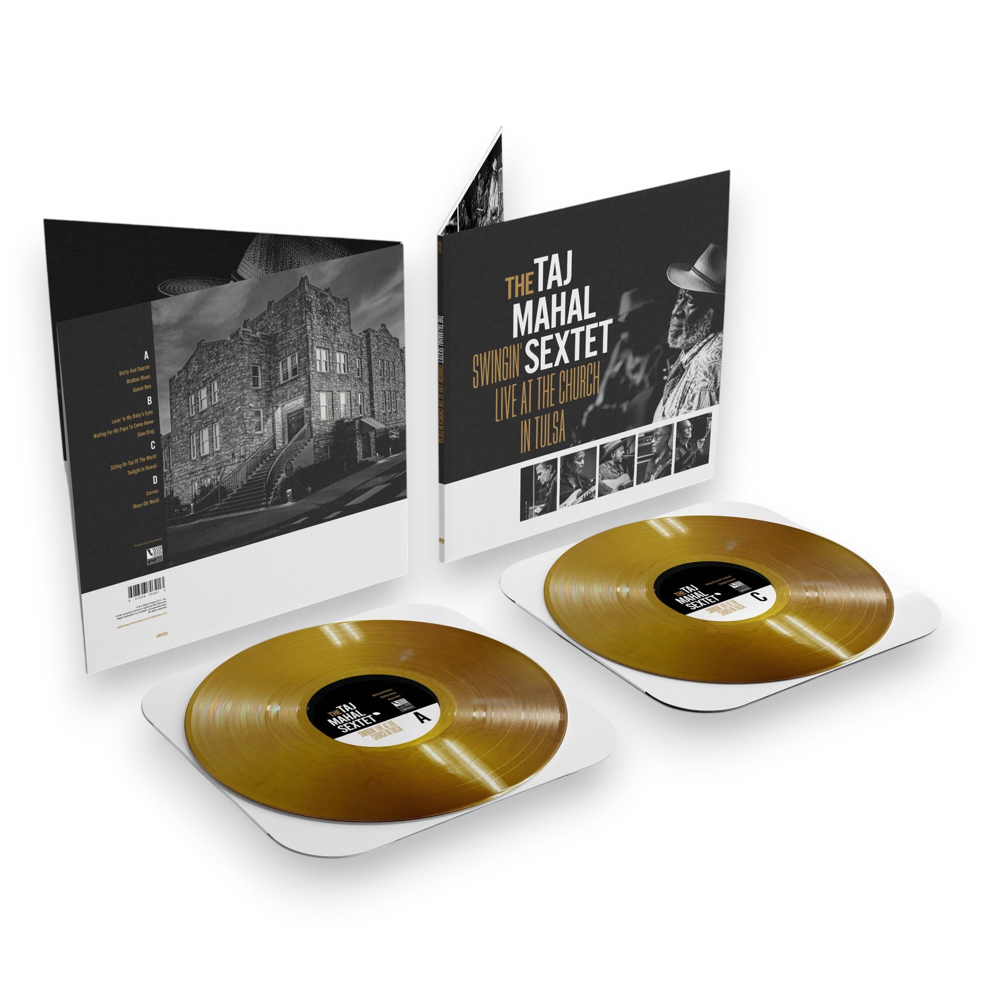The Taj Mahal Sextet – Swingin’ Live at the Church in Tulsa (Translucent Gold 2-LP Vinyl)