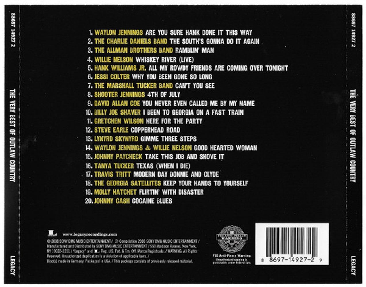 The Very Best Of Outlaw Country (CD)