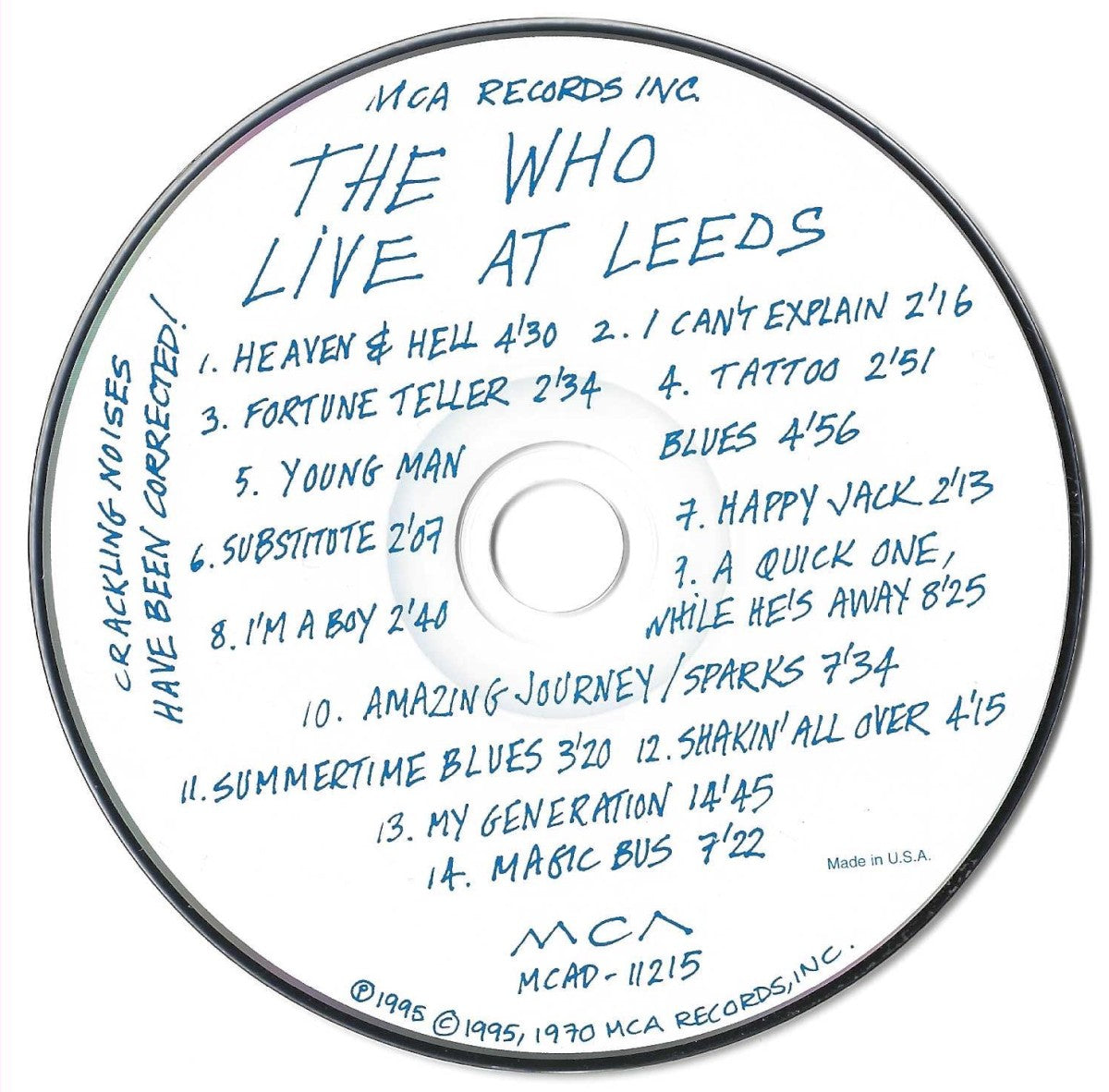 The Who – Live At Leeds (Remastered CD) - Alternate View