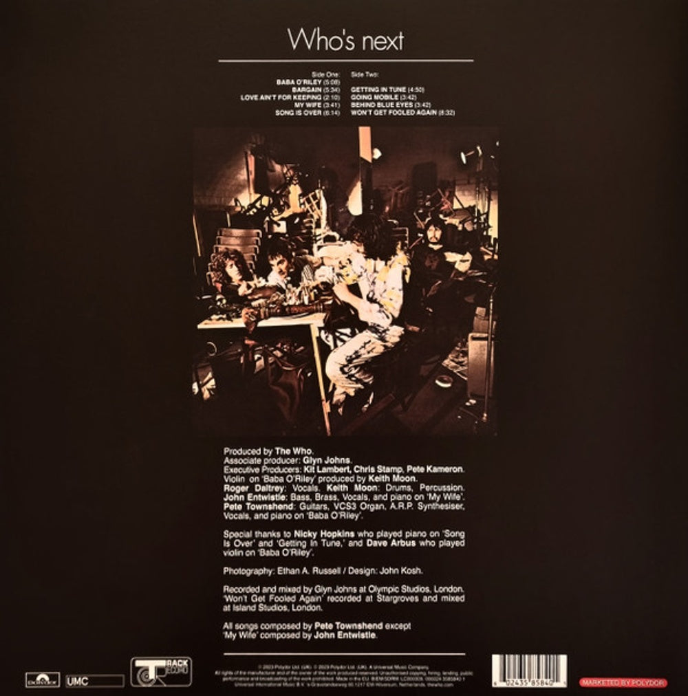 The Who – Who's Next: Remastered (LP Vinyl) - Detail