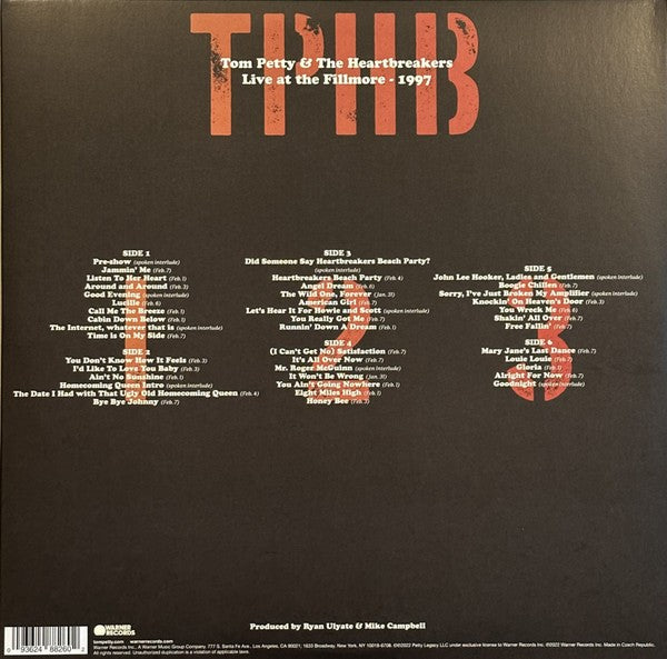 Tom Petty & The Heartbreakers – Live At The Fillmore, 1997 (3-LP Vinyl) - Detail