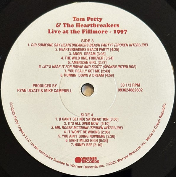 Tom Petty & The Heartbreakers – Live At The Fillmore, 1997 (3-LP Vinyl) - Lifestyle