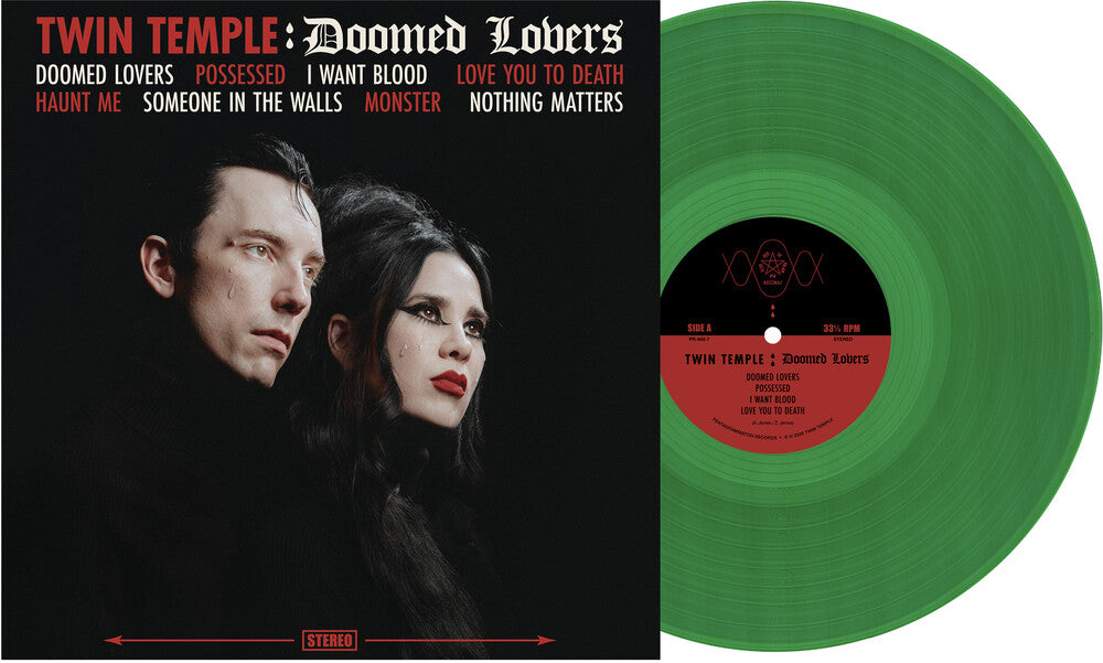 Twin Temple – Doomed Lovers (Envy Translucent Green LP Vinyl)