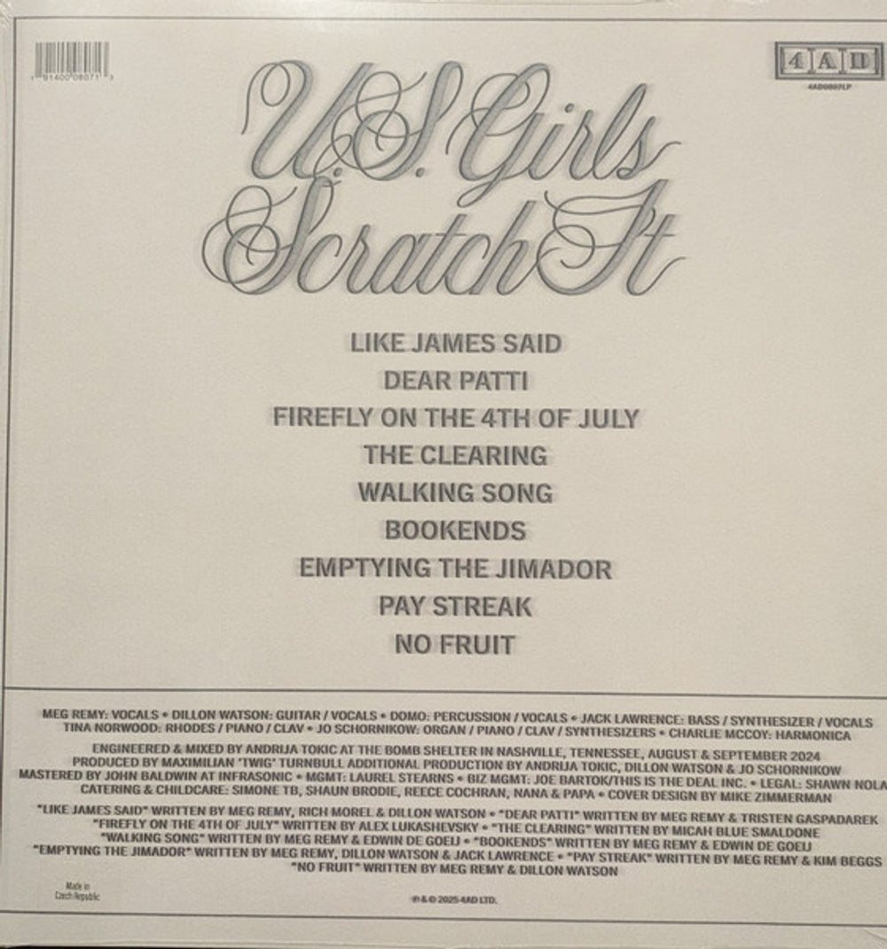 U.S. Girls – Scratch It (LP Vinyl)
