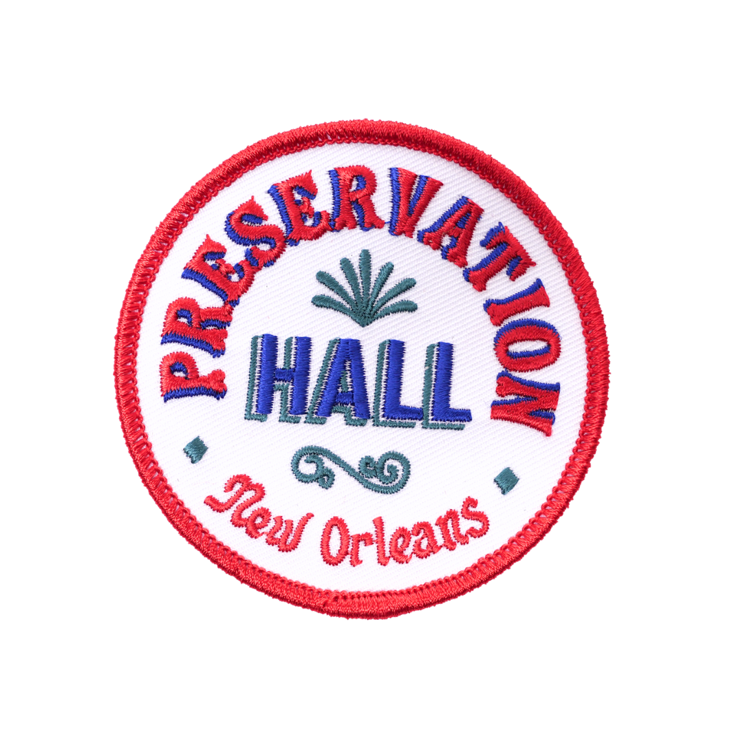 Preservation Hall White Drum Logo Patch