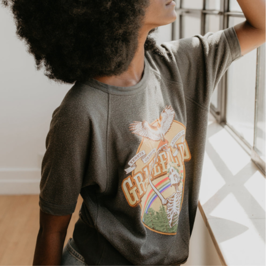 Grateful Dead 1972 Concert Raglan