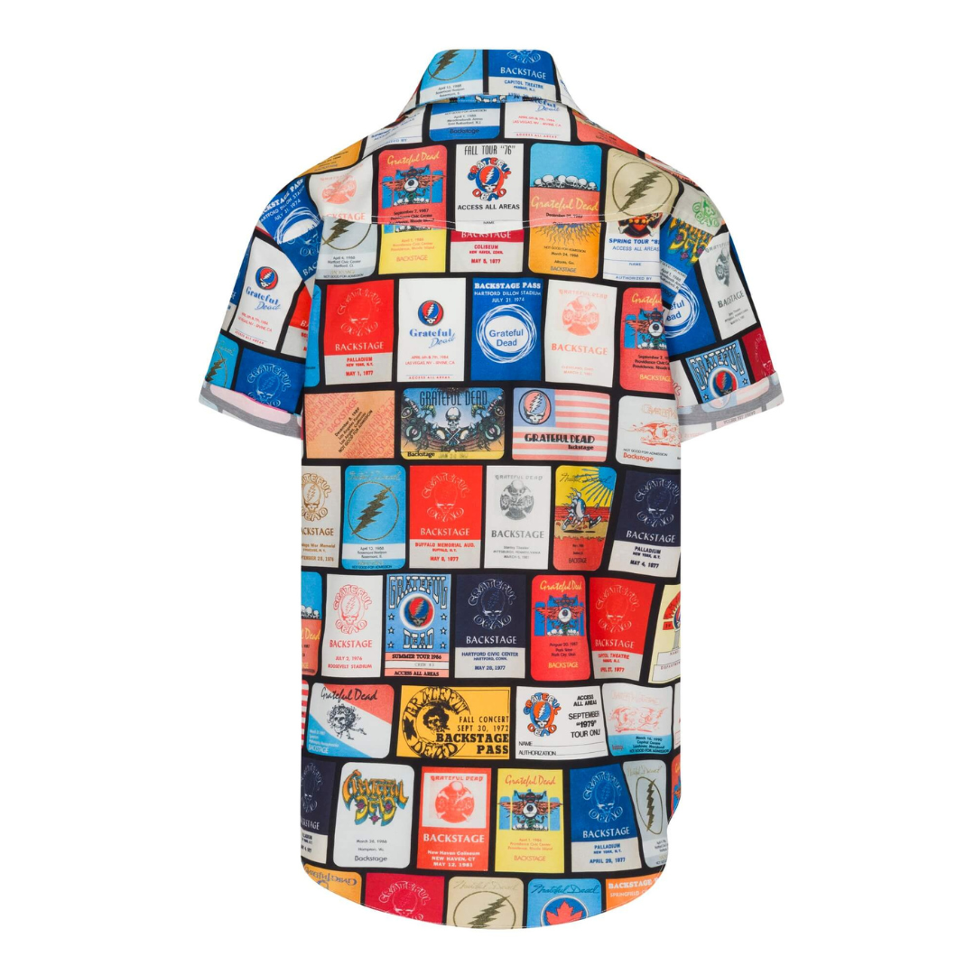 Backstage Pass Print Short Sleeve Shirt