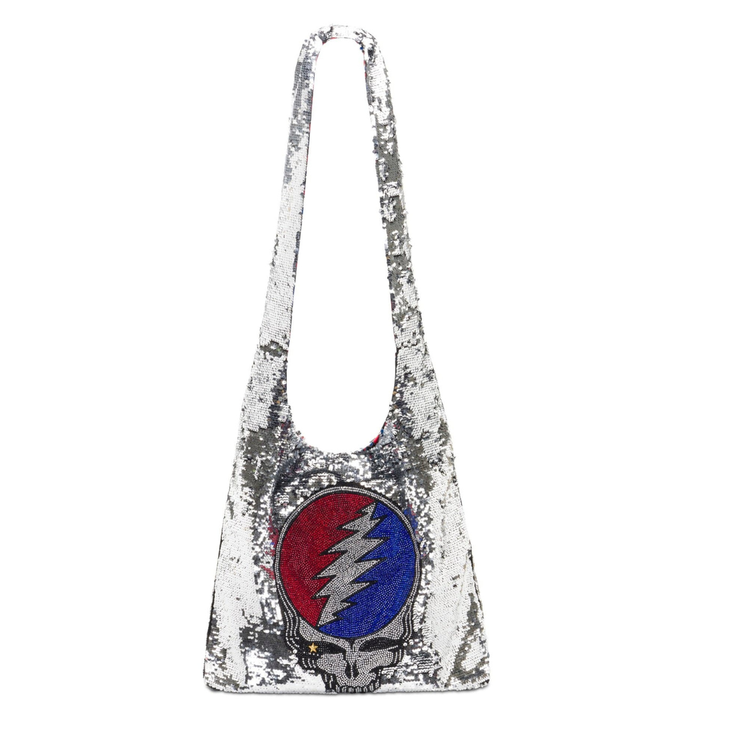 Grateful Dead Stealie Sequin Crossbody Bag