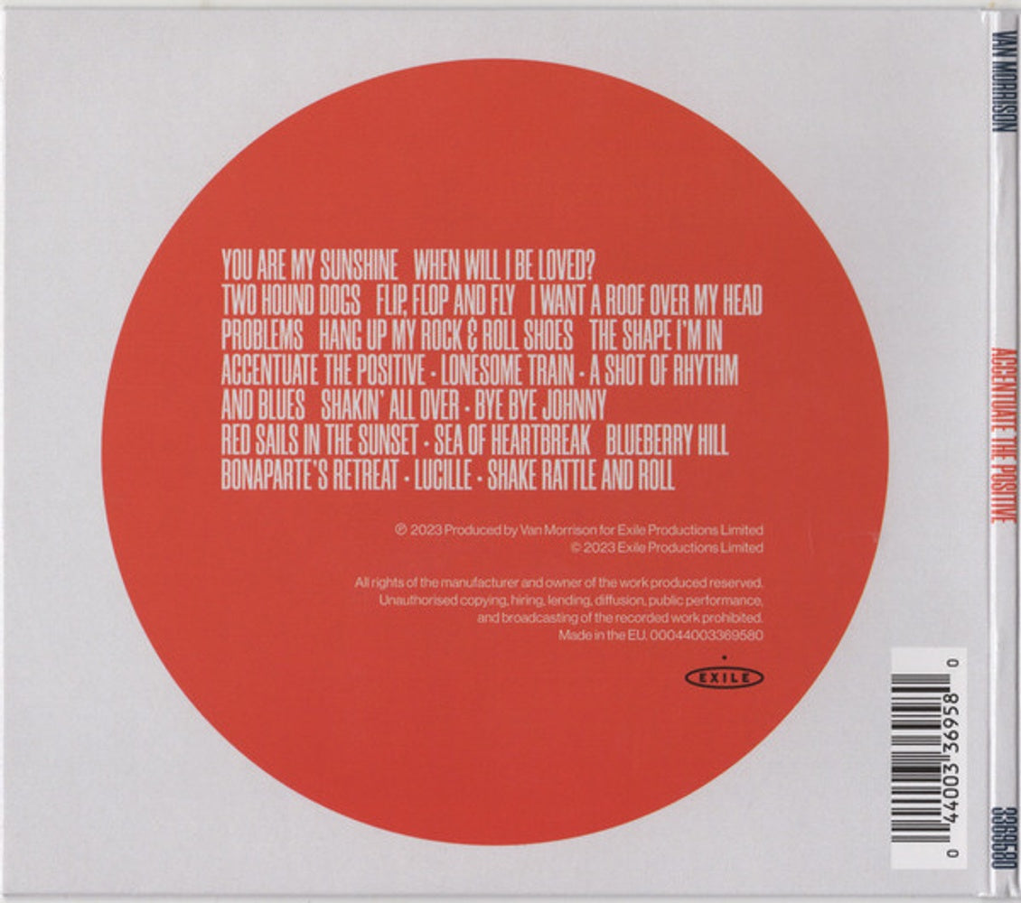 Van Morrison – Accentuate The Positive (CD) - Detail