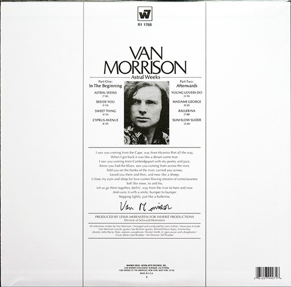 Van Morrison – Astral Weeks (180 Gram LP Vinyl) - Detail