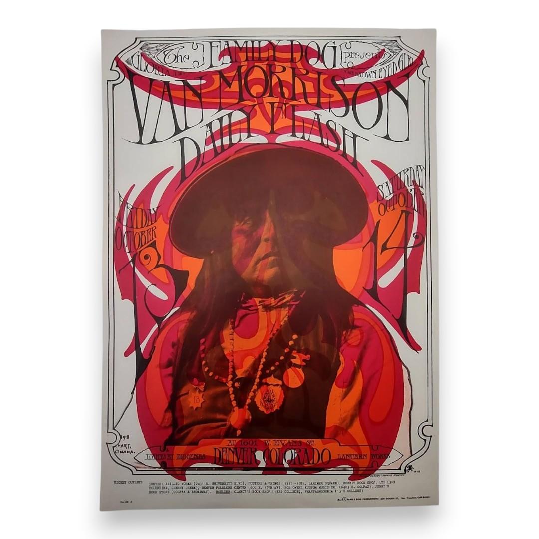 Van Morrison – Denver Dog, Denver (Oct 13–14, 1967) by Stanley Mouse & Alton Kelley