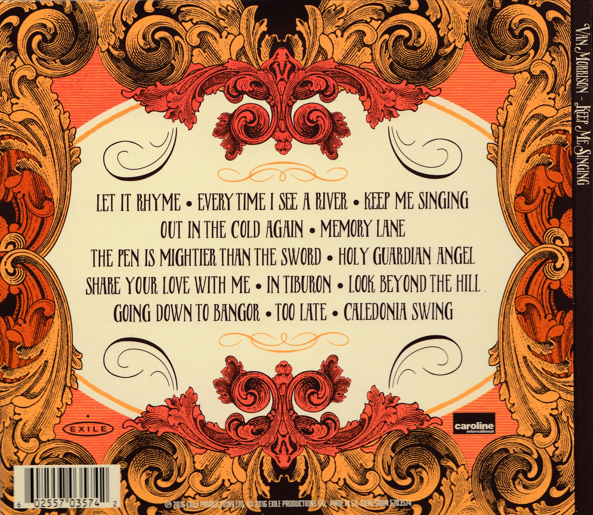 Van Morrison – Keep Me Singing (CD) - Detail