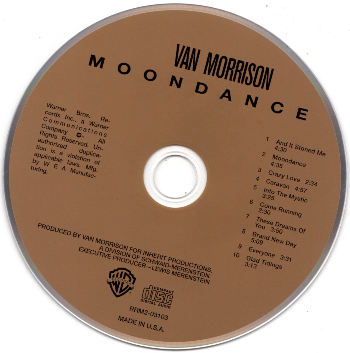 Van Morrison – Moondance (CD) - Alternate View