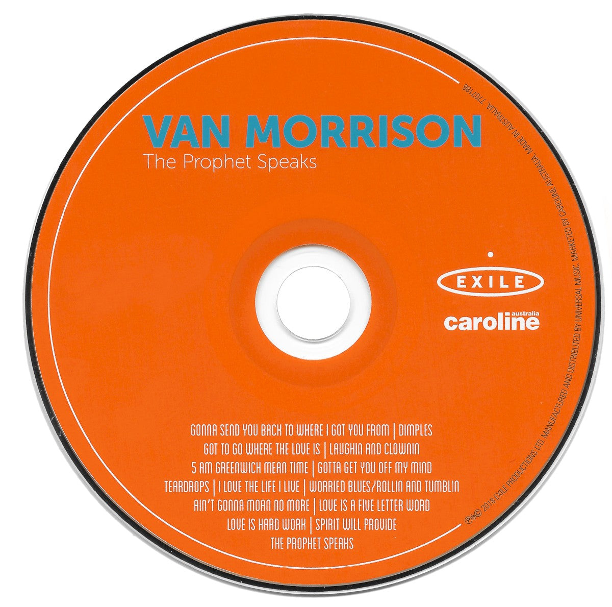 Van Morrison – The Prophet Speaks (CD) - Alternate View