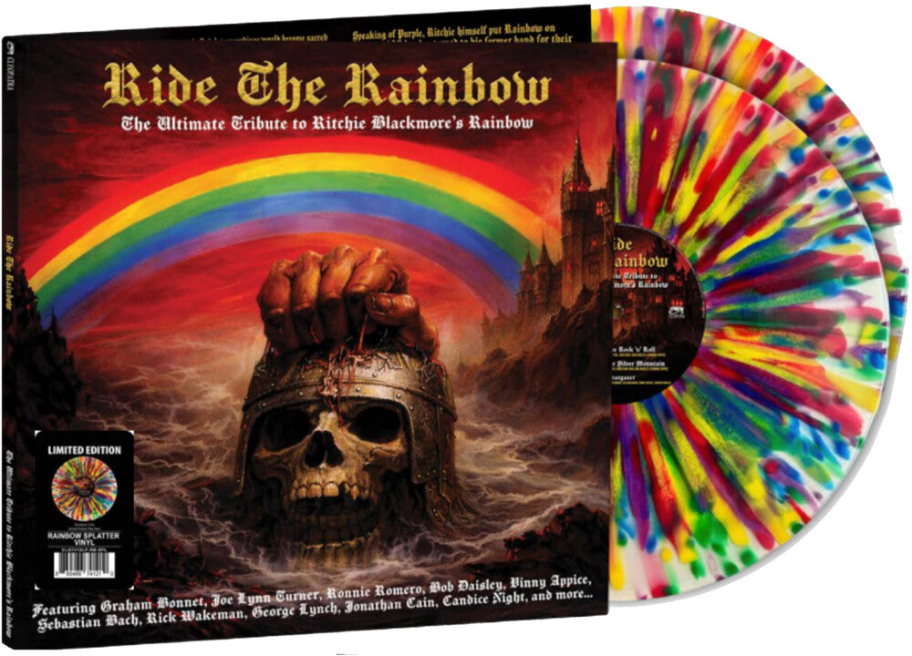 Various Artists – Ride The Rainbow - The Ultimate Tribute to Ritchie Blackmore's Rainbow (Rainbow Splatter LP Vinyl)