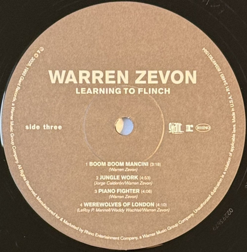 Warren Zevon – Learning To Flinch (Live)(Rktbr25) (2-LP Vinyl)