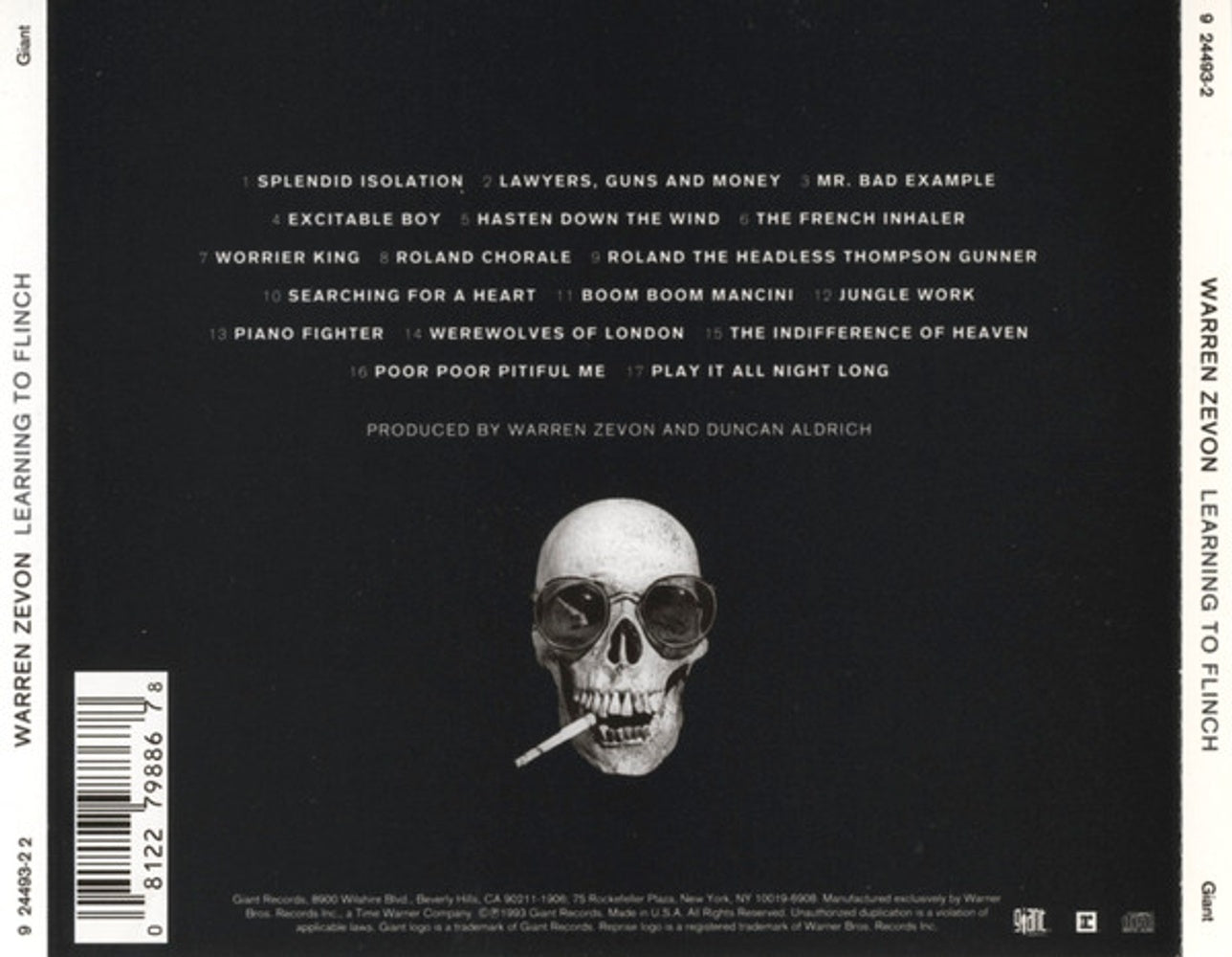 Warren Zevon – Learning to Flinch (CD)