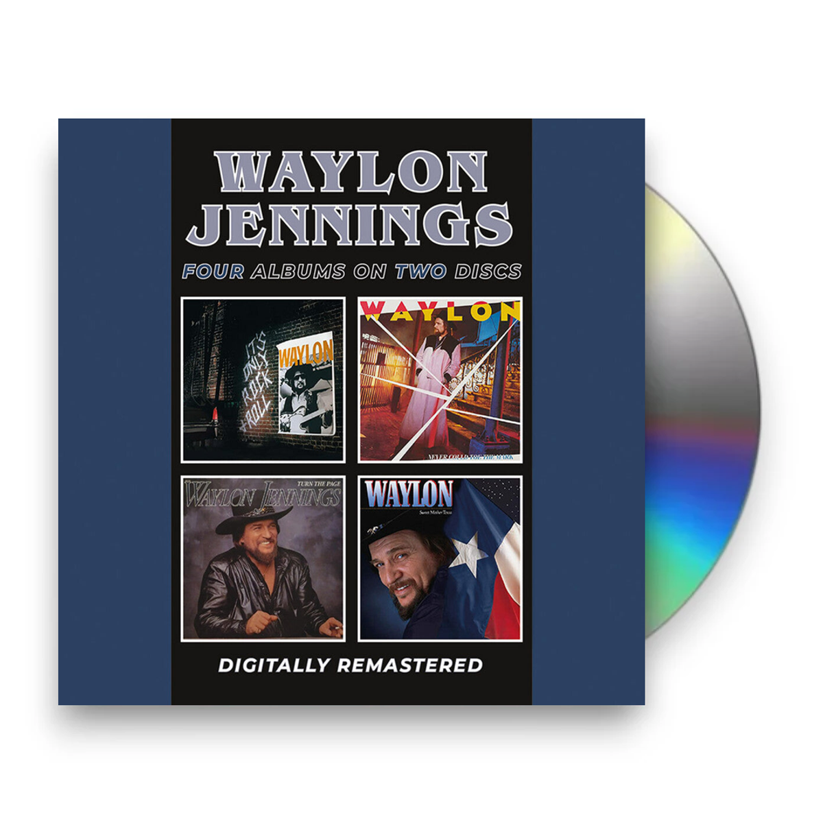 Waylon Jennings – It's Only Rock & Roll / Never Could Toe The Mark (2-CD) - Front