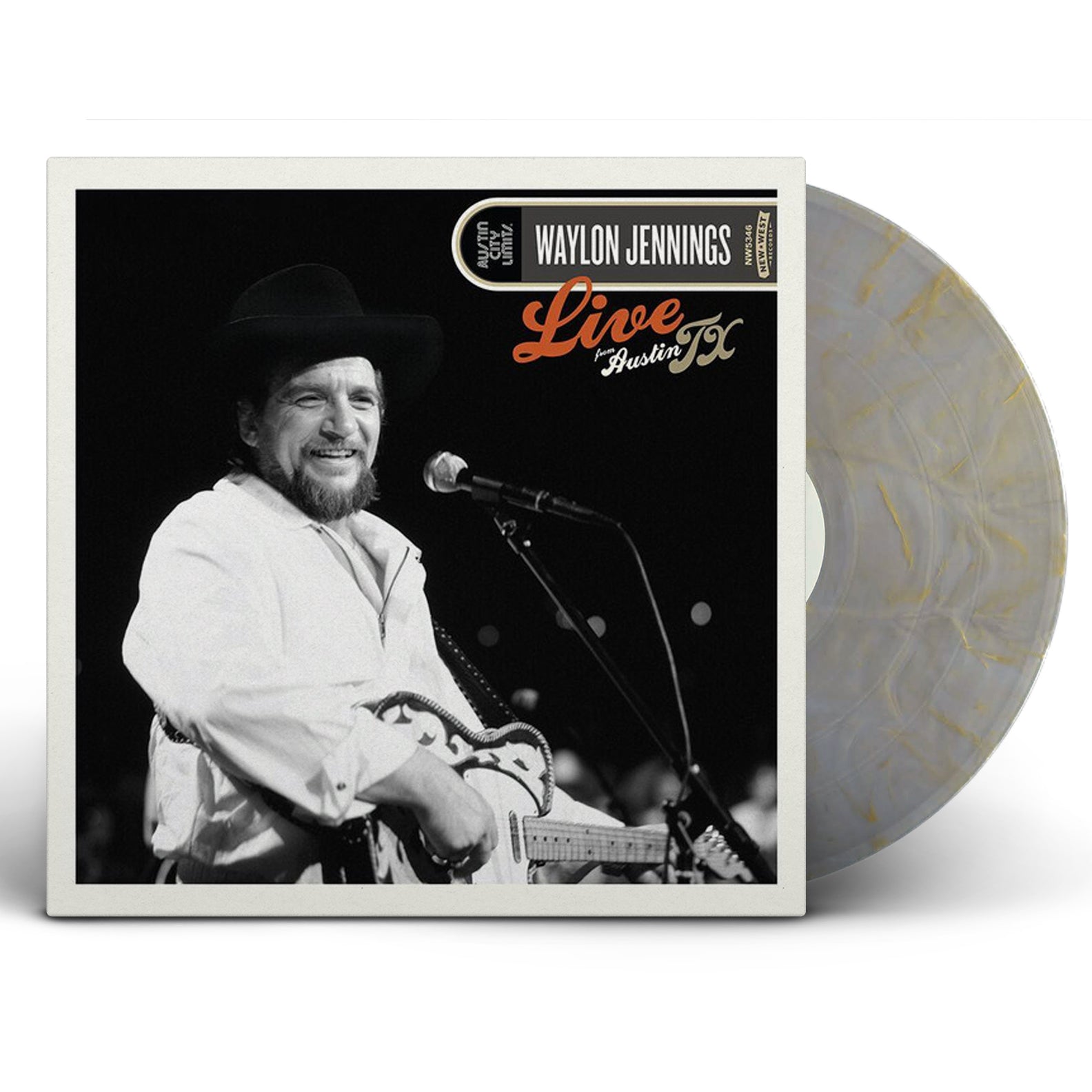 Waylon Jennings – Live From Austin, TX (LP Translucent Silver & Gold Marble Vinyl)