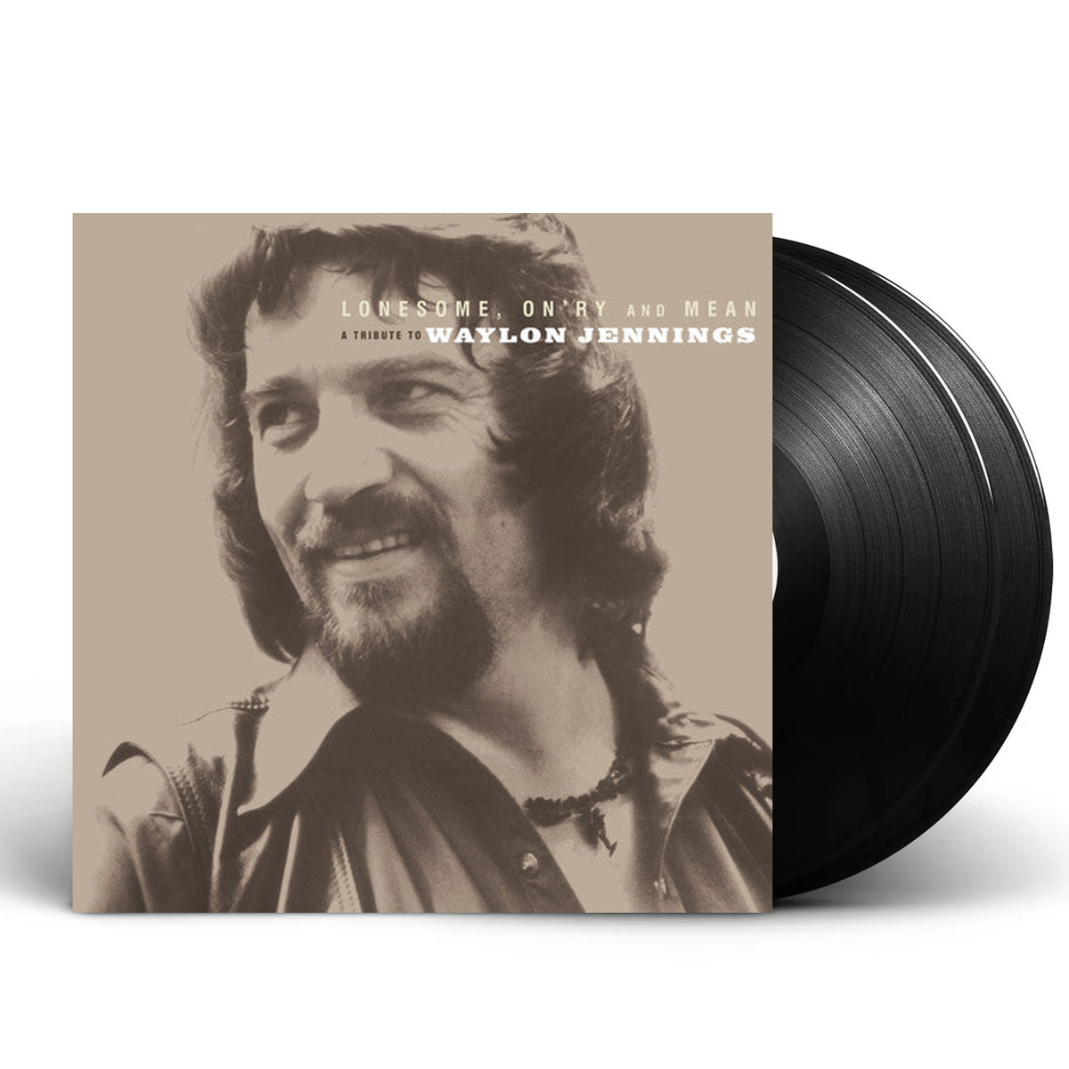 Waylon Jennings – Lonesome On'ry and Mean: A Tribute To Waylon Jennings (2-LP Vinyl) - Front