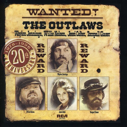 Waylon Jennings – Wanted: The Outlaws (CD) - Back