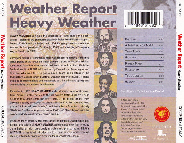 Weather Report – Heavy Weather (CD)