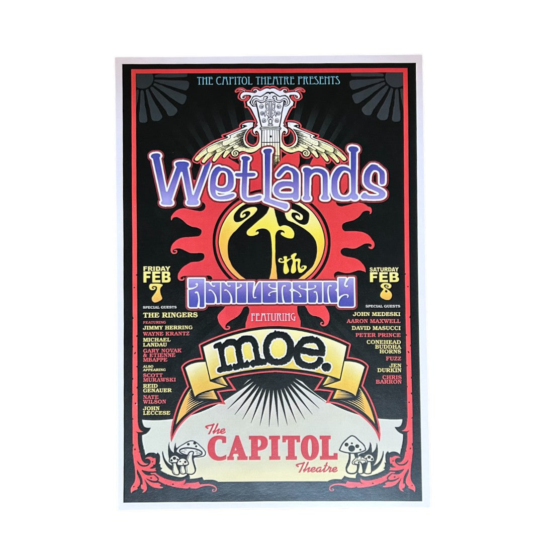 Wetlands 25th Anniversary Concert Poster (February 7-8, 2014)