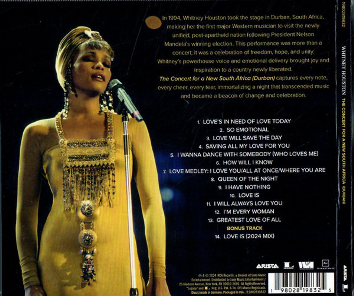 Whitney Houston – Concert For A New South Africa (CD)