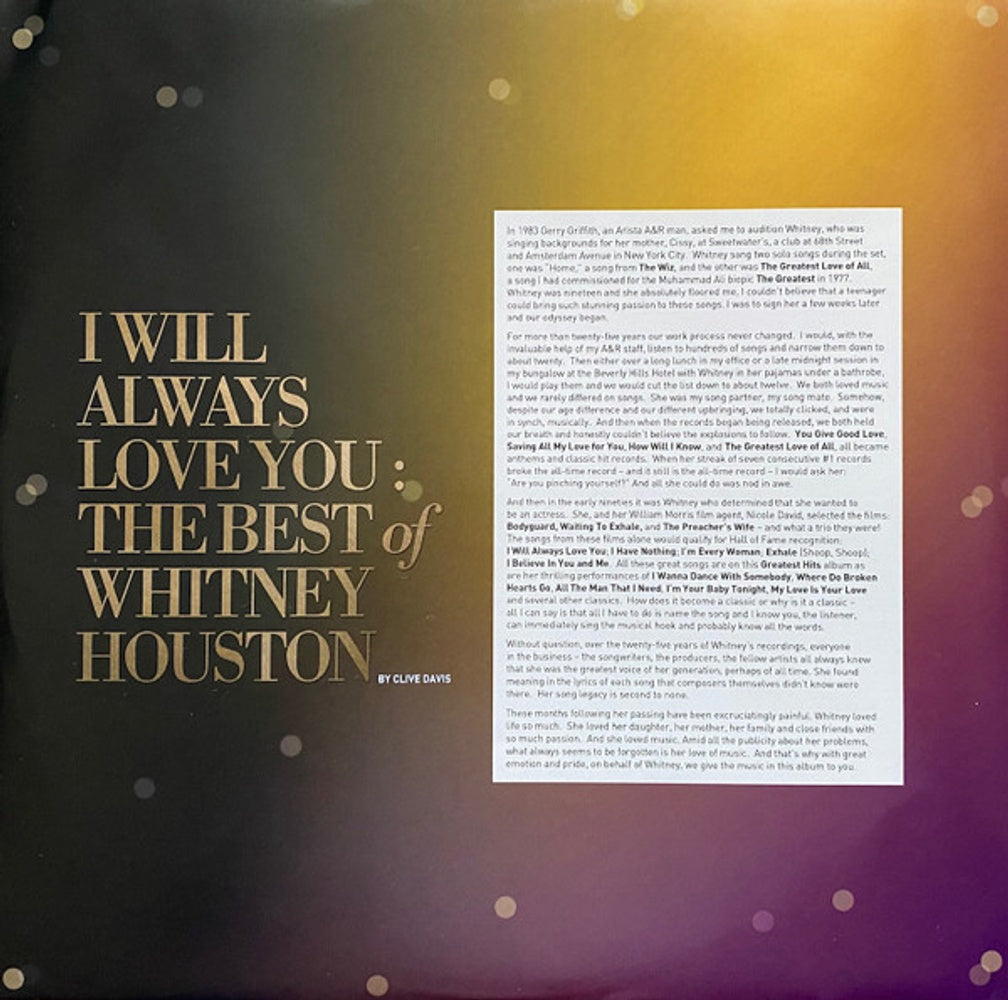 Whitney Houston – I Will Always Love You: The Best Of Whitney Houston (2-LP Vinyl)