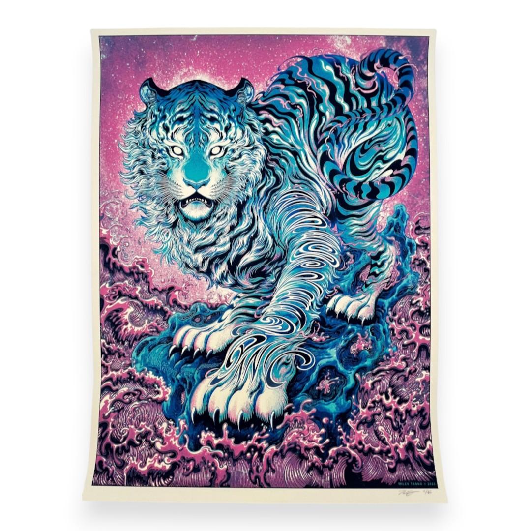 Widespread Panic, St. Augustine Amphitheatre, St. Augustine, FL by Miles Tsang | March 25-27, 2022 | Concert Poster (Blue/Purple Variant)