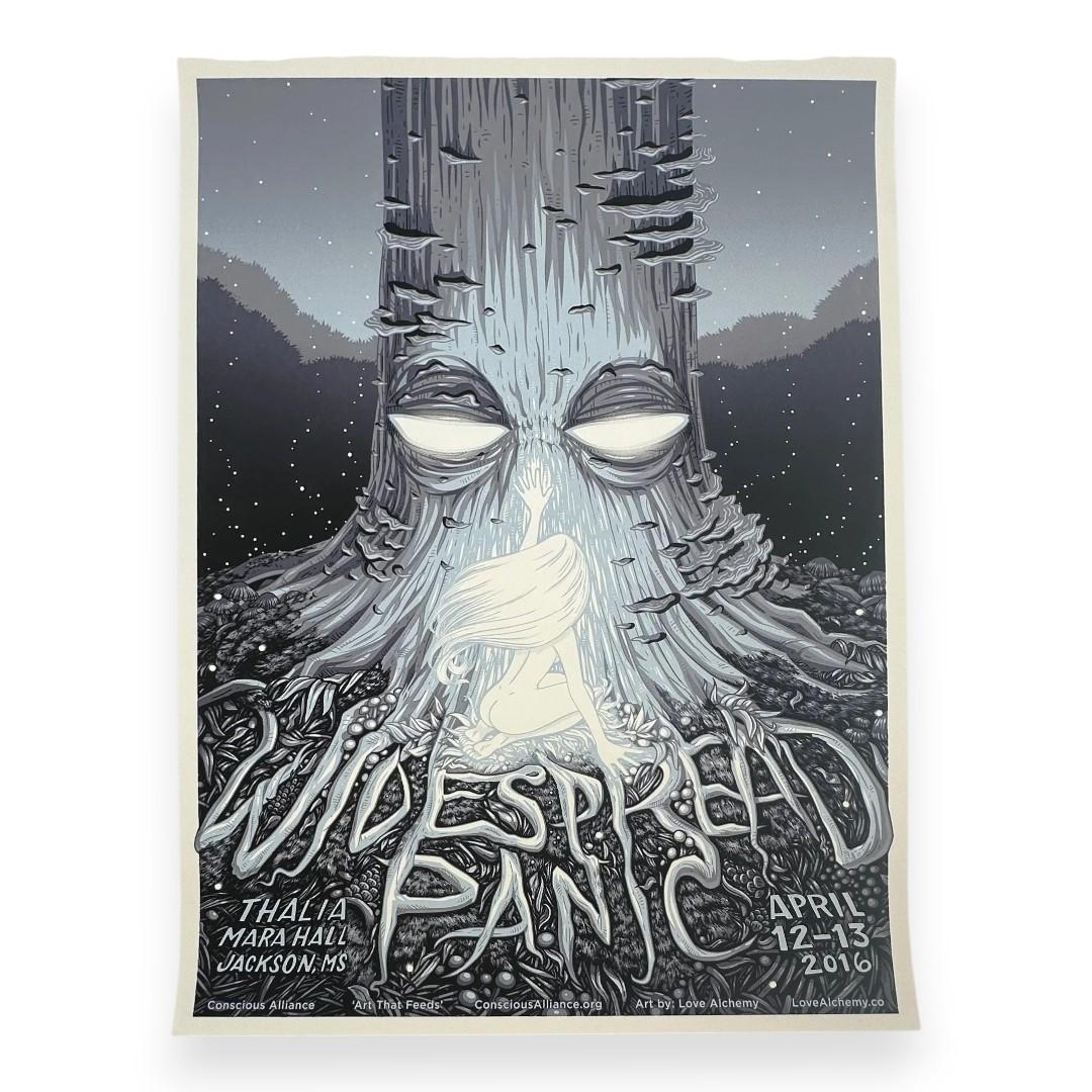 Widespread Panic, Thalia Mara Hall, Jackson, MS by Love Alchemy | April 12-13, 2016 | Concert Poster
