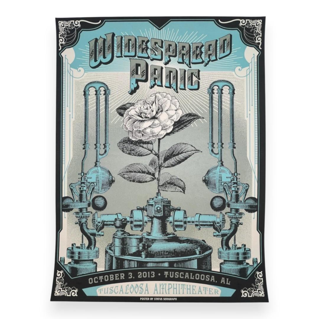 Widespread Panic, Tuscaloosa Amphitheater, Tuscaloosa, AL by Status Serigraph | October 3, 2013 | Concert Poster
