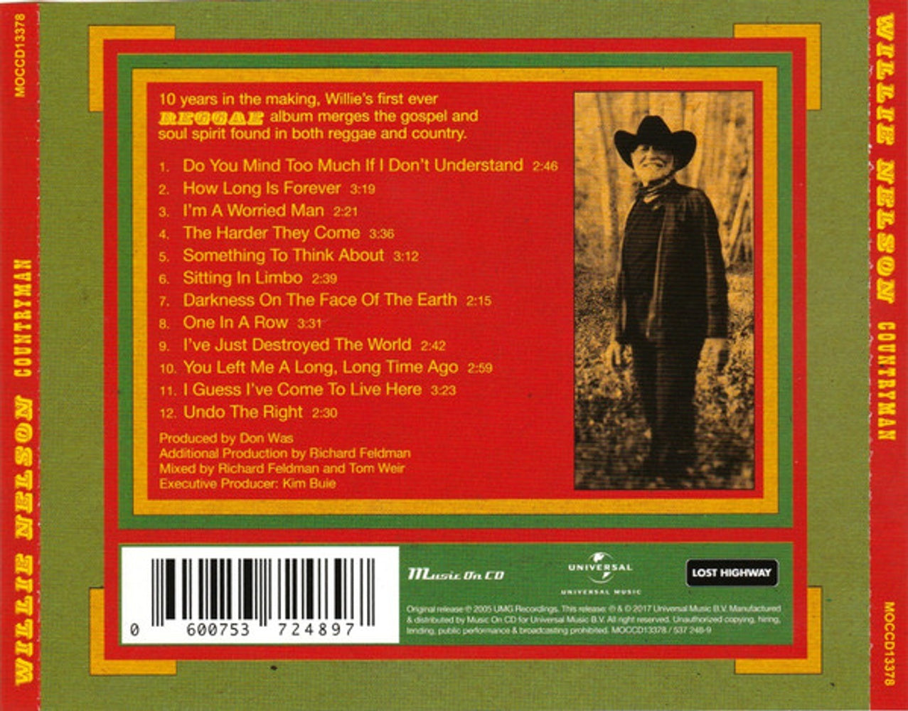 Willie Nelson – Countryman (Import CD) - Detail