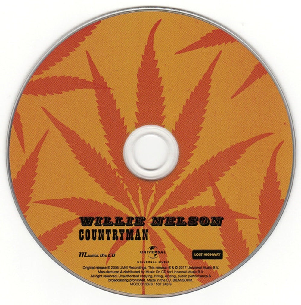 Willie Nelson – Countryman (Import CD) - Alternate View