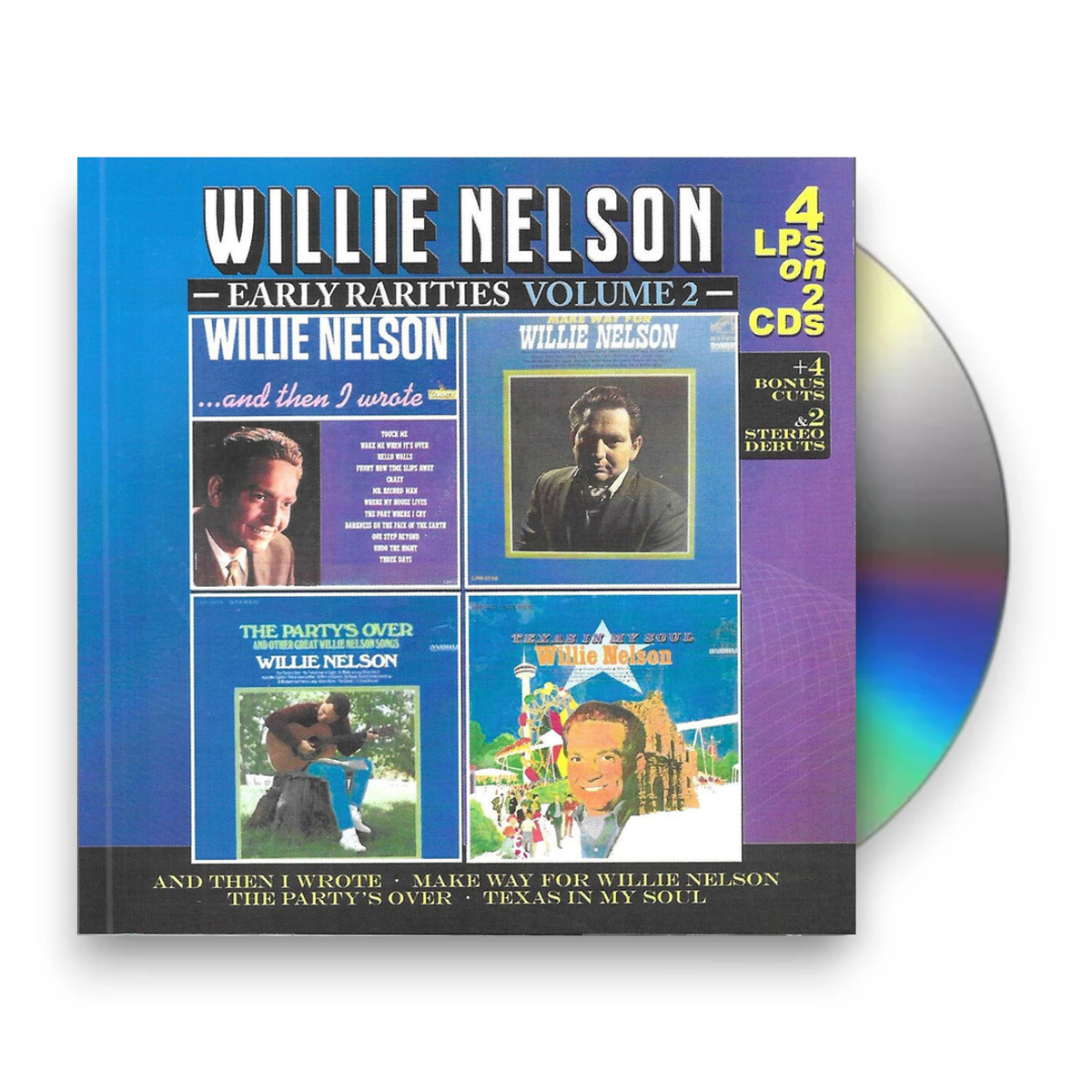 Willie Nelson – Early Rarities 2 (2-CD) - Front