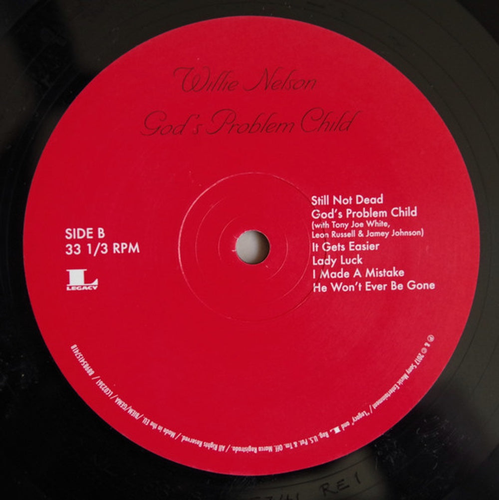 Willie Nelson – God's Problem Child (LP Vinyl) - Side View