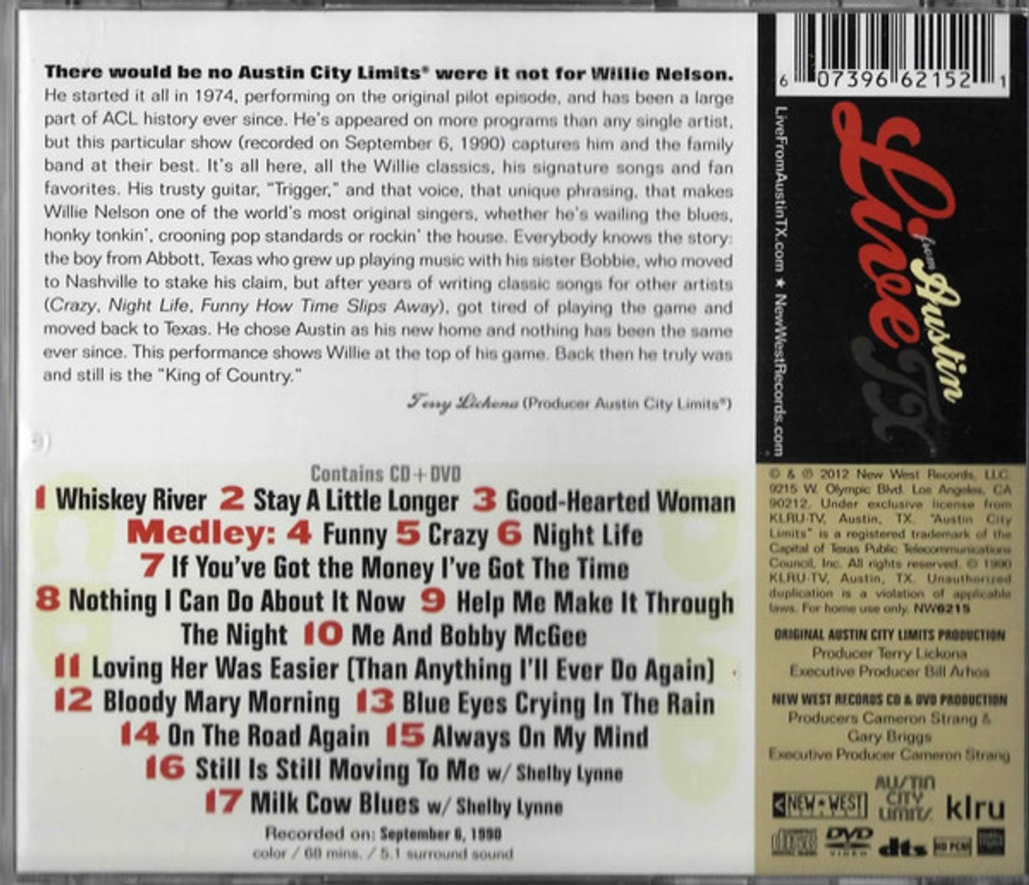 Willie Nelson – Live From Austin, TX (CD & DVD)