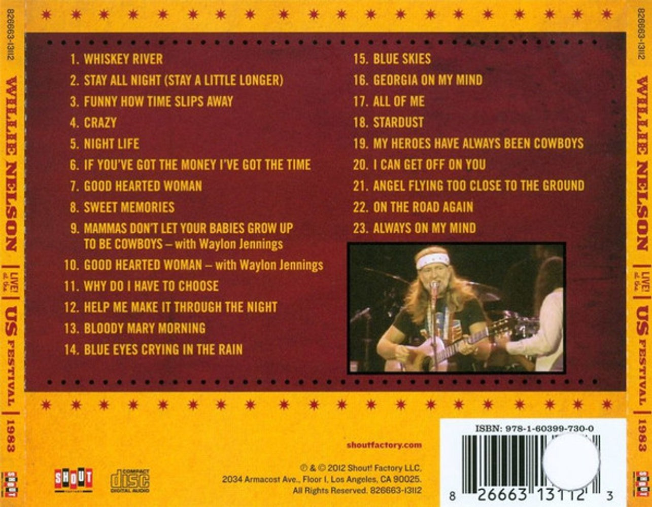 Willie Nelson – Live at the Us Festival 1983 (CD) - Detail