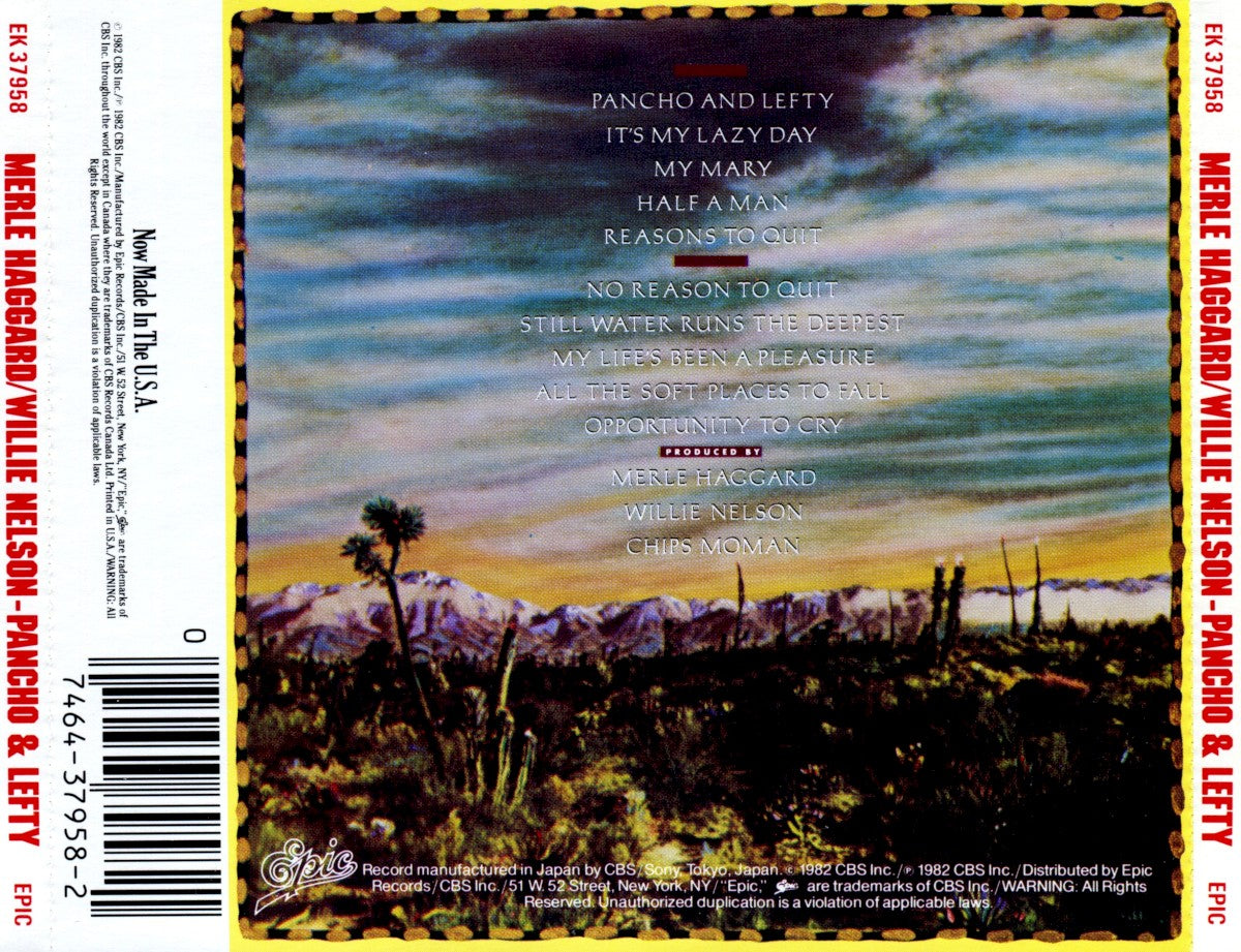 Willie Nelson – Pancho and Lefty (CD) - Detail
