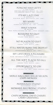Willie Nelson – Pancho and Lefty (CD) - Side View