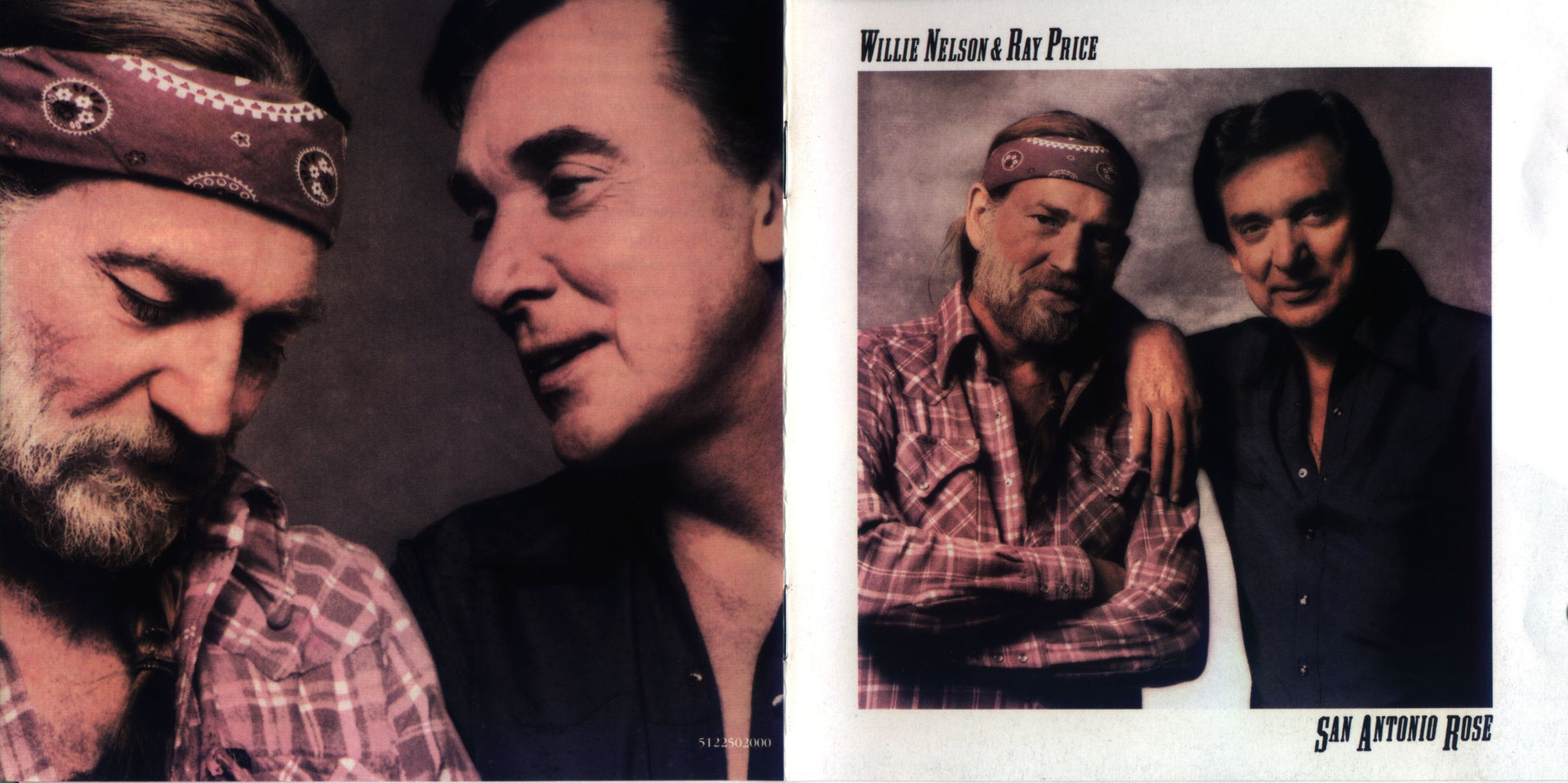 Willie Nelson & Ray Price – San Antonio Rose (CD) - Side View