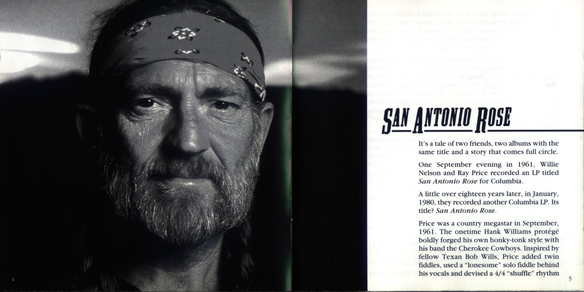 Willie Nelson & Ray Price – San Antonio Rose (CD) - Lifestyle