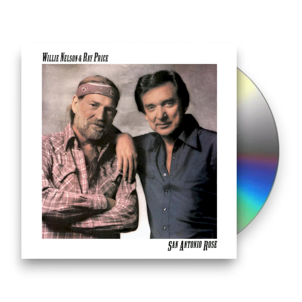 Willie Nelson & Ray Price – San Antonio Rose (CD) - Front