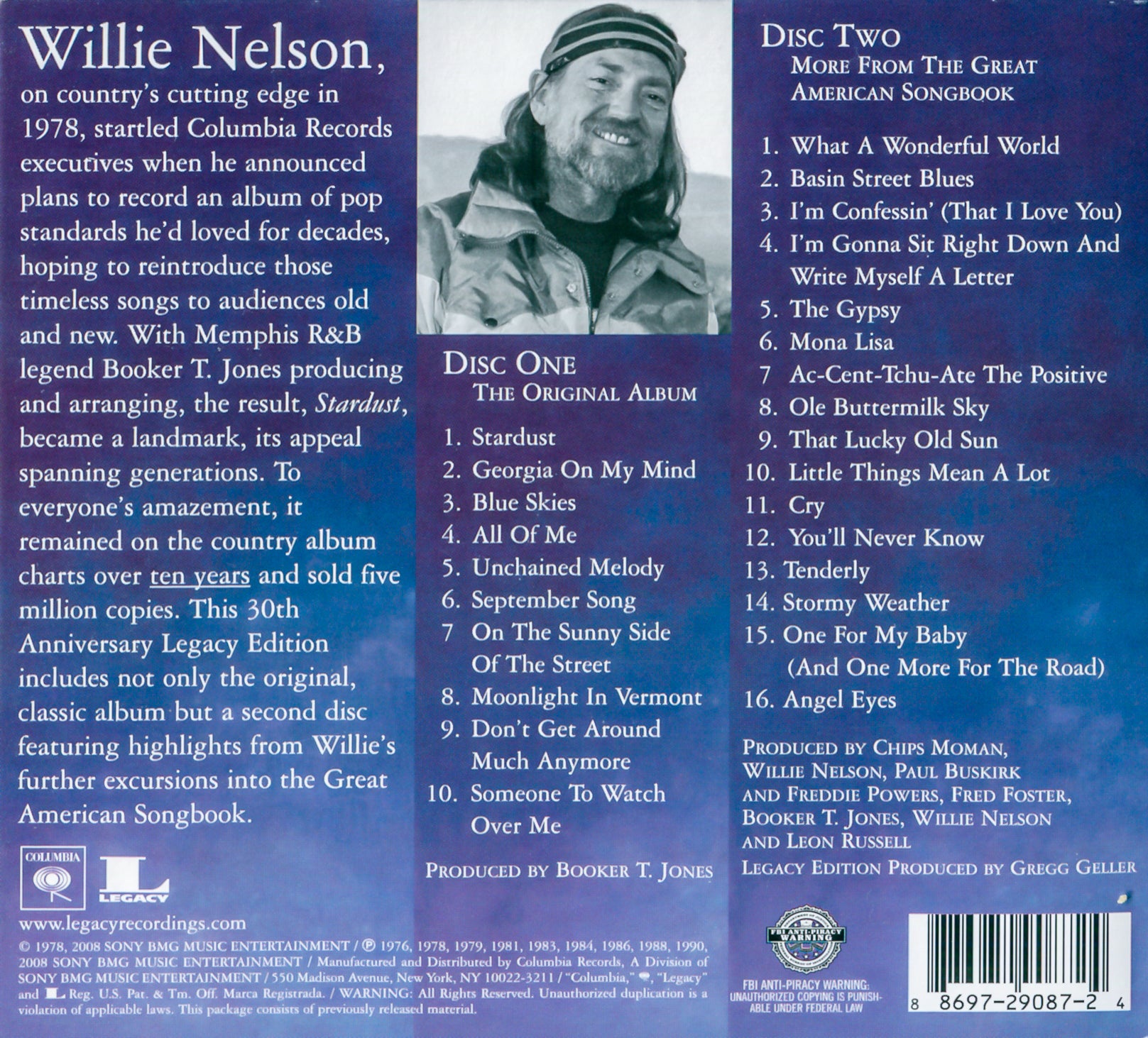 Willie Nelson – Stardust (CD) - Detail